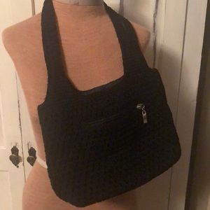 The Sak black woven purse